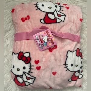 Hello Kitty Valentines Throw Blanket